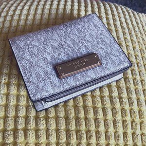 michael kors - money pieces wallet - vanilla
